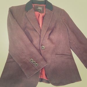 Maroon and black jacket